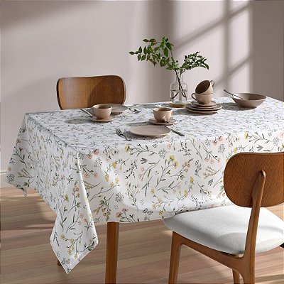 Toalha de Mesa Quadrada Athenas 4 Lugares - Florência - Döhler Clean