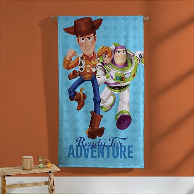 Toalha de Banho Aveludada Infantil - Toy Story Adventure - Döhler