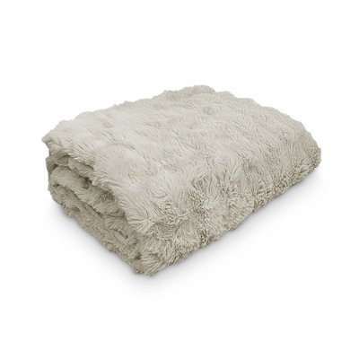Manta Blanket Fluffy Toque de Coelho - Camel - Queen - Appel Home
