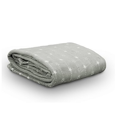 Manta Flannel Charme - Stars - Solteiro - Appel Home