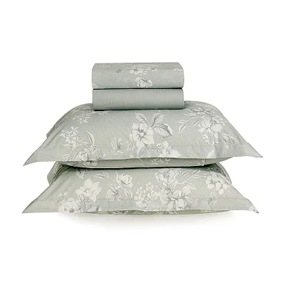 Jogo de Cama 200 Fios Percal - Melissa - Solteiro - Karsten