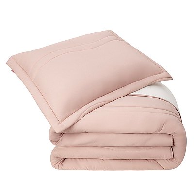 Edredom Alure Washed Queen - Rose/Palha - 3 Peças - Lavive