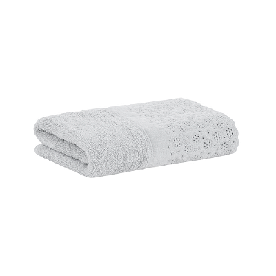 Toalha de Lavabo Lovely Bordada - Cinza 1896 - Buddemeyer