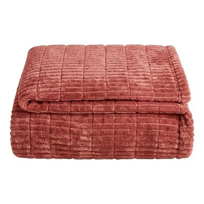 Cobertor Islândia Queen - Salmão - Corttex