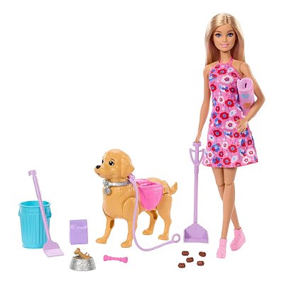 Boneca Barbie Malibu Passeio com Cachorrinha - Mattel