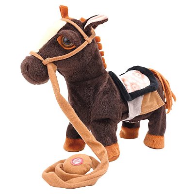 Cavalinho de Pelúcia Musical Vamos Passear - CAA Toys