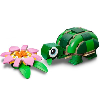 Lego Creator 3 em 1 Tartaruga com Vitória-Régia 124 Peças - Lego
