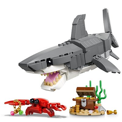 Lego Creator 3 em 1 Tubarão Feroz 379 Peças - Lego