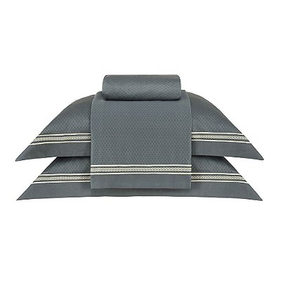 Jogo de Cama Bud Vision Salvatore 300 Fios - Queen - 4 Peças - Buddemeyer