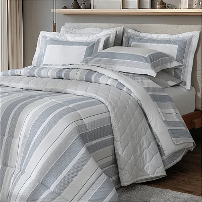 Edredom Vida Bela Solteiro - Axon - 200 Fios - Kacyumara