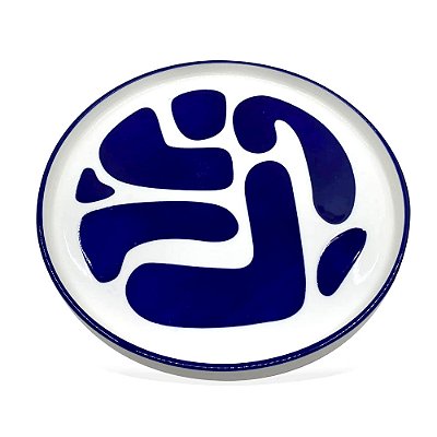 Travessa Redonda de Cerâmica Doce Primavera 28cm - BTC Home Decor