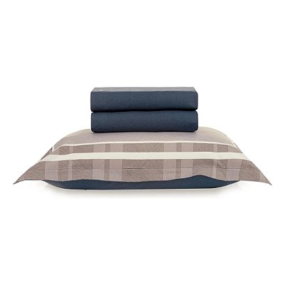 Jogo de Cama Vitor 200 Fios - Solteiro - 3 Peças - Karsten