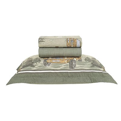 Jogo de Cama Infantil 200 Fios Solteiro - Forest - 3 Peças - Karsten