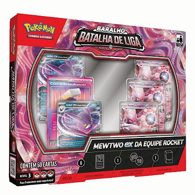 Deck de Batalha de Liga Pokémon Mewtwo Ex - 60 cartas - Copag