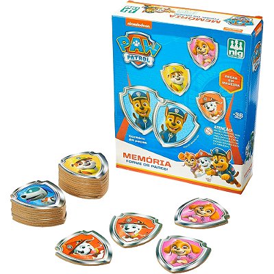 Jogo da Memória Patrulha Canina 24 Peças - Nig Brinquedos