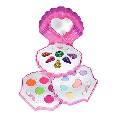 Kit de Maquiagem Infantil Estojo de Concha - DM Toys