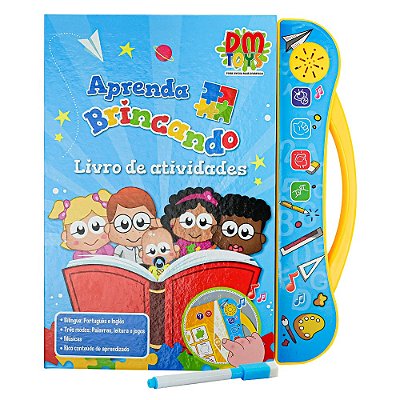 Livro de Atividades Aprenda Brincando Bilíngue - DM Toys