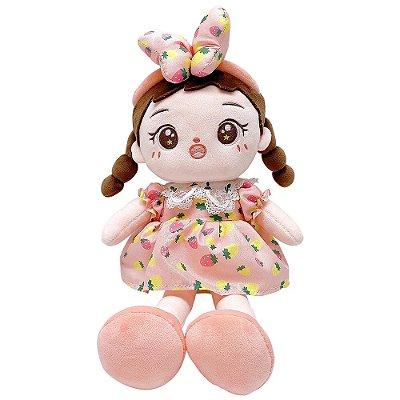 Boneca de Pélúcia Belinda Rosa 40cm - CAA Toys
