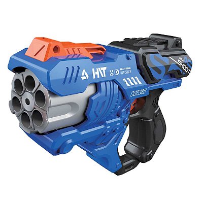 Lançador Super Shot Plus com 12 Dardos - DM Toys