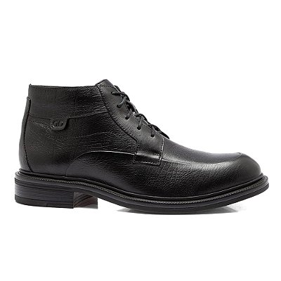 Bota Masculina Doha em Couro Preto - Democrata