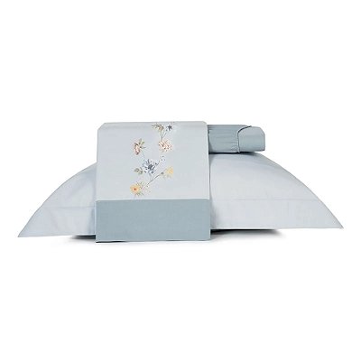 Jogo de Cama Algodão Lux 200 Fios - Solteiro - Peônia - Altenburg