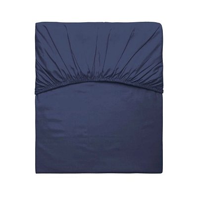 Lençol Com Elástico Satinee Solteiro - Marinho - Kacyumara