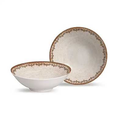 Jogo de Bowls Decorados Bush - 350ml - 6 Peças - Alleanza