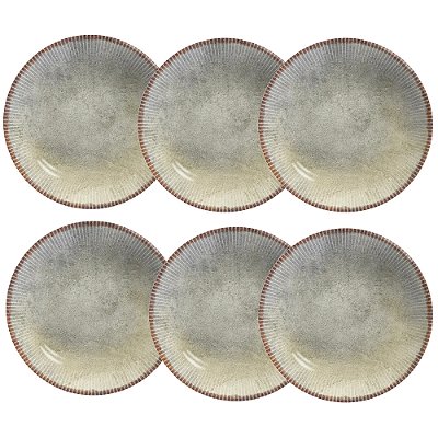Jogo de Pratos Fundos Coup Jacarta - 25cm - 6 Peças - Alleanza
