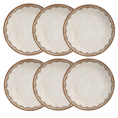 Jogo de Pratos Rasos Coup Bush - 29cm - 6 Peças - Alleanza