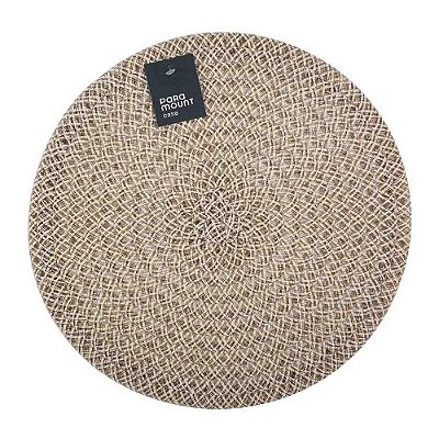 Jogo Americano Redondo Premium 38cm Areia 2 Unidades - Paramount