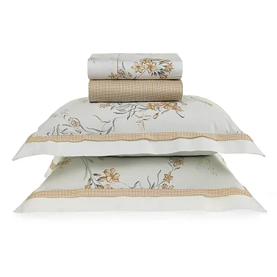 Jogo de Cama Dalila Cetim 300 Fios - Queen - 4 Peças - Karsten