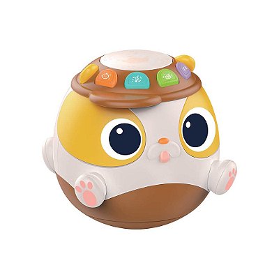 Tambor Musical Baby - Guta Guti Amarelo - DM Toys