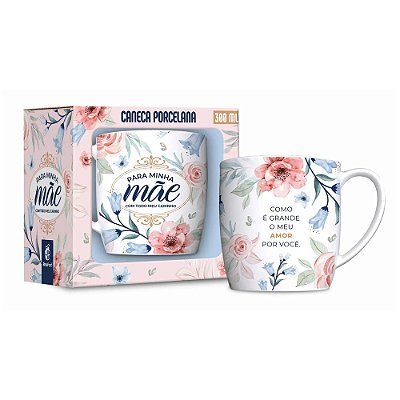 Caneca de Porcelana Para Minha Mãe - 300ml - Brasfoot