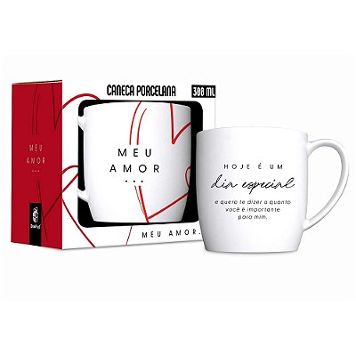 Caneca de Porcelana Meu Amor Você é Importante - 300ml - Brasfoot