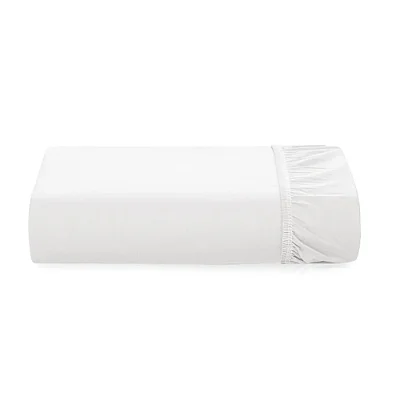 Lençol com Elástico Tom 200 Fios Solteiro King - Branco - Karsten