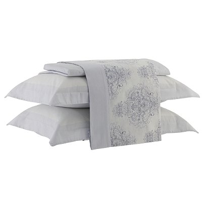 Jogo de Cama Satinée Acetinado 300 Fios Queen - Marin - Kacyumara