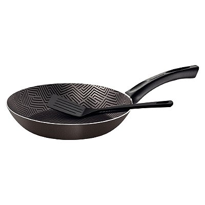 Frigideira com Espátula Paris Chumbo 28cm - 2 Peças - Tramontina