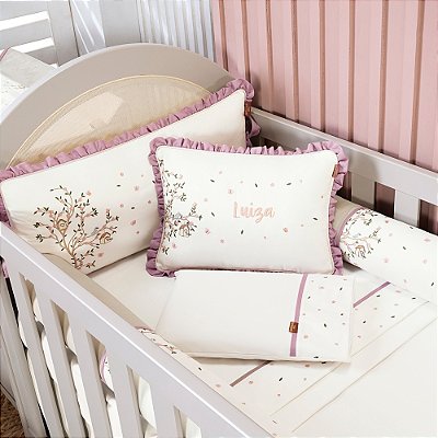 Kit de Berço Flora - 07 Peças - Batistela Baby