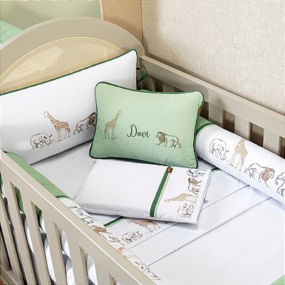 Kit de Berço Selva - 07 Peças - Batistela Baby