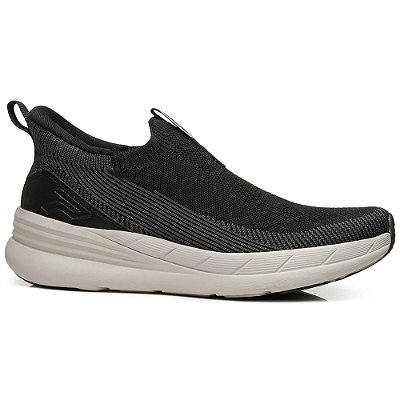 Tênis Masculino Esportivo Knit Tecido Preto - Pegada