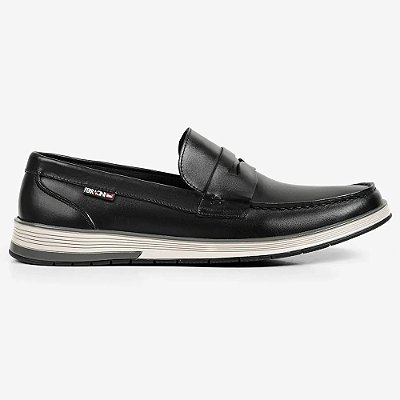Mocassim Masculino em Couro Ultra Summer - Preto - Ferracini