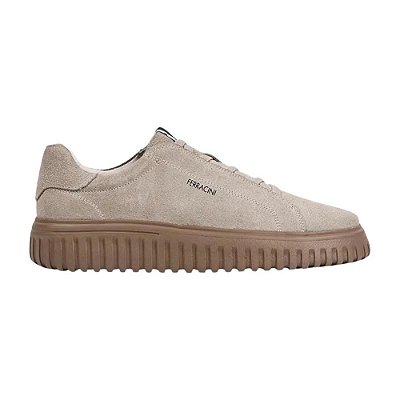 Tênis Masculino em Couro Camurça Sneaker Still - Nude - Ferracini