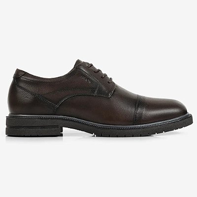 Sapato Casual Masculino em Couro Firenze - Tabaco - Ferracini