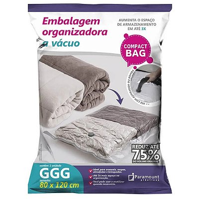 Embalagem Organizadora a Vácuo Compact Bag GGG - Paramount