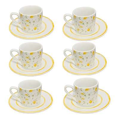 Jogo de Xícaras de Café Limone - 12 Peças - Haüskraft