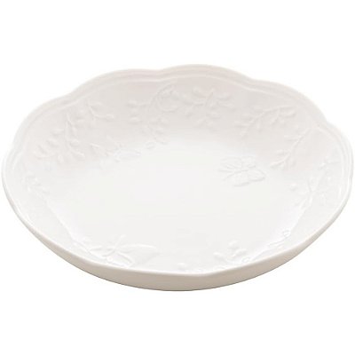 Prato Fundo de Porcelana New Bone Butterfly Flower 22cm - Lyor