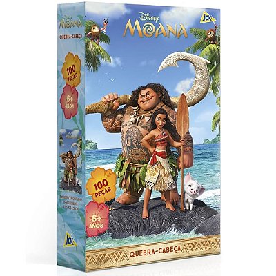 Quebra-Cabeça Disney Moana - 100 Peças - Jak