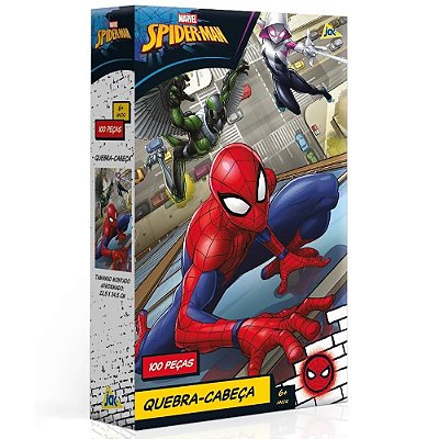 Quebra-Cabeça Marvel Spider-Man - 100 Peças - Jak