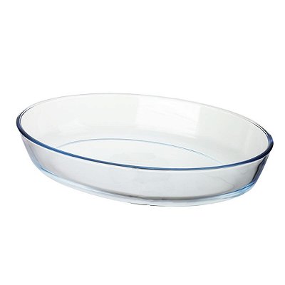 Assadeira de Vidro Borossilicato Oval - 3200ml - Wincy