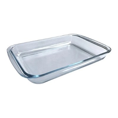 Assadeira de Vidro Borossilicato Retangular - 2900ml - Wincy